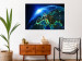 Wall Poster Blue Planet - landscape of Earth's globe against dark cosmos 128817 additionalThumb 2