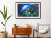 Wall Poster Blue Planet - landscape of Earth's globe against dark cosmos 128817 additionalThumb 24