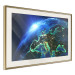Wall Poster Blue Planet - landscape of Earth's globe against dark cosmos 128817 additionalThumb 3