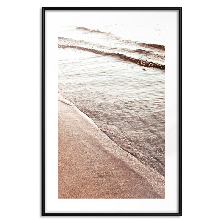 Wall Poster September Rhythm - beach and sea landscape with sepia waves 129717 additionalImage 15