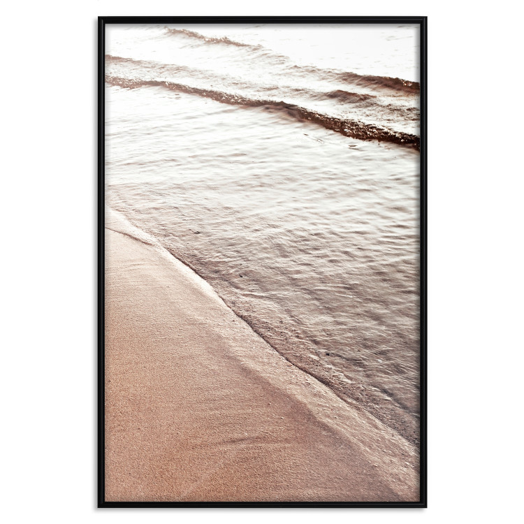 Wall Poster September Rhythm - beach and sea landscape with sepia waves 129717 additionalImage 16
