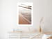 Wall Poster September Rhythm - beach and sea landscape with sepia waves 129717 additionalThumb 3