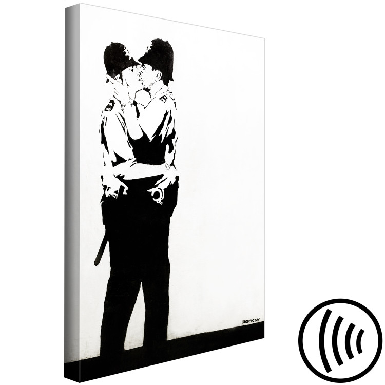 Canvas Kiss of two policemen - youth street art graphic 132417 additionalImage 6