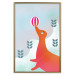 Poster Joyful Seal - playful animal with a colorful ball on a snowy hill 135717 additionalThumb 11