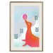 Poster Joyful Seal - playful animal with a colorful ball on a snowy hill 135717 additionalThumb 18