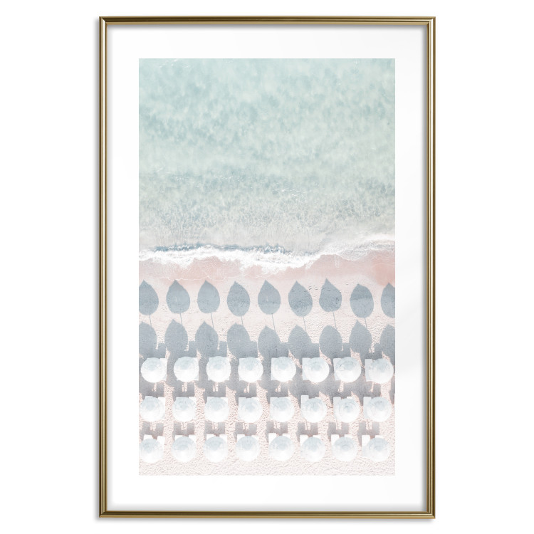 Wall Poster Sardinia Beach - bird's eye view of the azure sea and beach umbrellas 135917 additionalImage 16