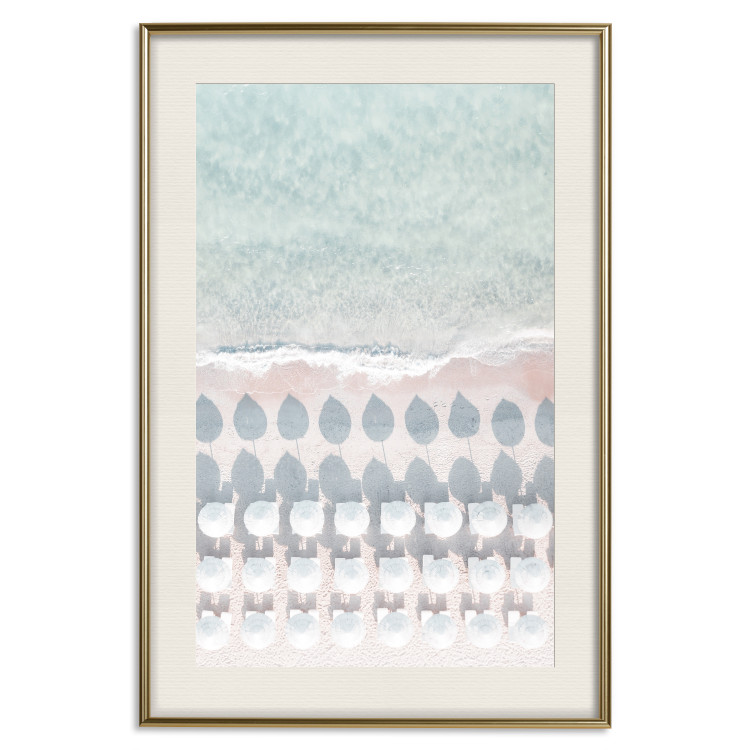Wall Poster Sardinia Beach - bird's eye view of the azure sea and beach umbrellas 135917 additionalImage 18
