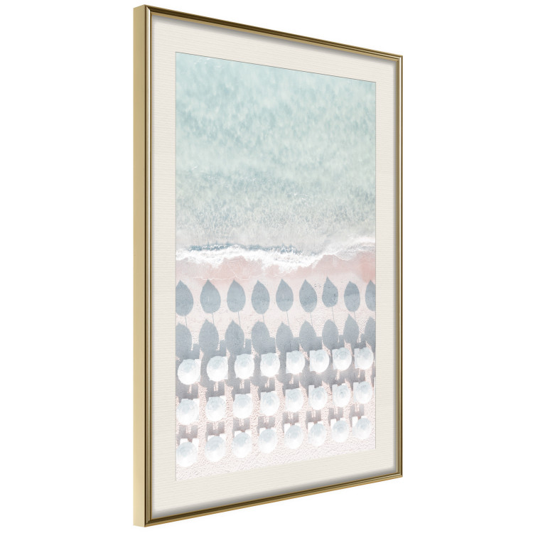 Wall Poster Sardinia Beach - bird's eye view of the azure sea and beach umbrellas 135917 additionalImage 3