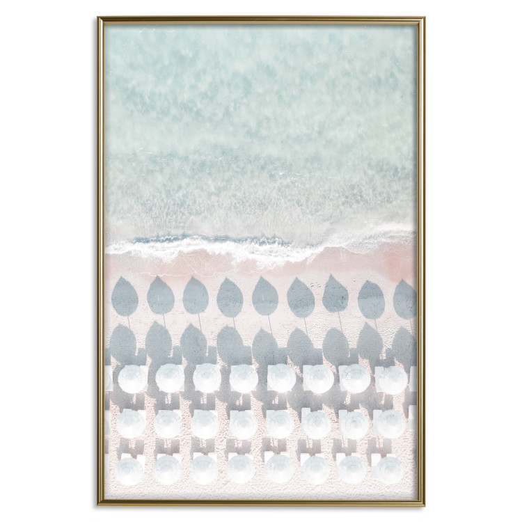 Wall Poster Sardinia Beach - bird's eye view of the azure sea and beach umbrellas 135917 additionalImage 9