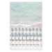 Wall Poster Sardinia Beach - bird's eye view of the azure sea and beach umbrellas 135917
