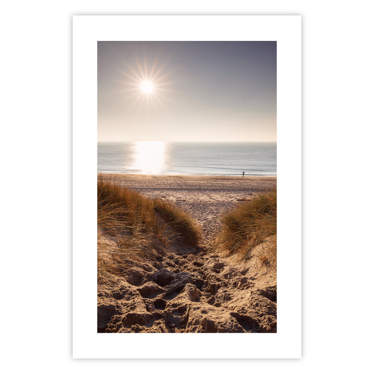 Wall Poster Honey Memory - seascape of a beach against the sunlight 137917 additionalImage 11