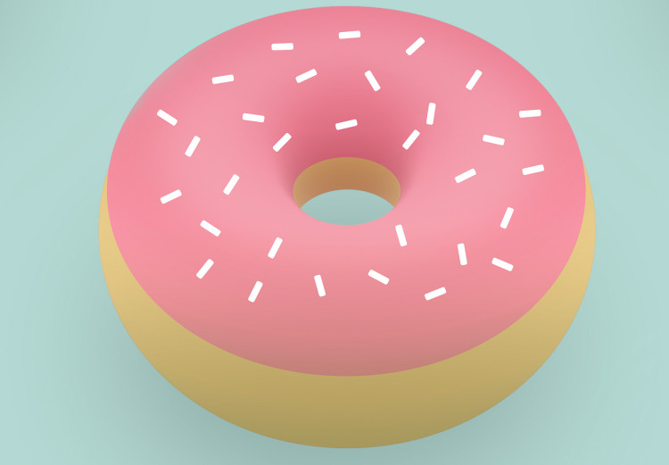 Wall Poster Pastel Donuts - pastel composition of donuts on a blue background 138217 additionalImage 5