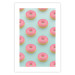 Wall Poster Pastel Donuts - pastel composition of donuts on a blue background 138217 additionalThumb 10
