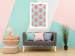 Wall Poster Pastel Donuts - pastel composition of donuts on a blue background 138217 additionalThumb 15