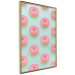 Wall Poster Pastel Donuts - pastel composition of donuts on a blue background 138217 additionalThumb 8