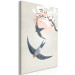 Canvas Swallows in Flight (1-piece) Vertical - birds against a cherry tree background 142417 additionalThumb 2