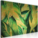 Canvas Art Print Leaves in Gold (1-piece) - close-up landscape with plants 142517 additionalThumb 2