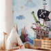 Wall Mural Adventure at sea - painted pirate ship with animals for children 142717 additionalThumb 2
