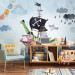 Wall Mural Adventure at sea - painted pirate ship with animals for children 142717 additionalThumb 8