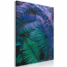 Paint by number Ultraviolet - Large Two-Color Palm Leaves on a Black Background 146217 additionalThumb 5