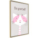 Poster Be Yourself - Pink Cheerful Cat and a Motivating Slogan for Children 146617 additionalThumb 6