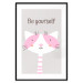Poster Be Yourself - Pink Cheerful Cat and a Motivating Slogan for Children 146617 additionalThumb 26