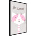Poster Be Yourself - Pink Cheerful Cat and a Motivating Slogan for Children 146617 additionalThumb 5