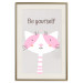 Poster Be Yourself - Pink Cheerful Cat and a Motivating Slogan for Children 146617 additionalThumb 27