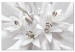 Canvas Lilies (1-piece) - white flowers arranged on a light decorative background 148817