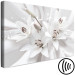Canvas Lilies (1-piece) - white flowers arranged on a light decorative background 148817 additionalThumb 6
