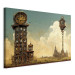 Large canvas print Vintage Clocks in the Desert - Surreal Brown Composition [Large Format] 151117 additionalThumb 3