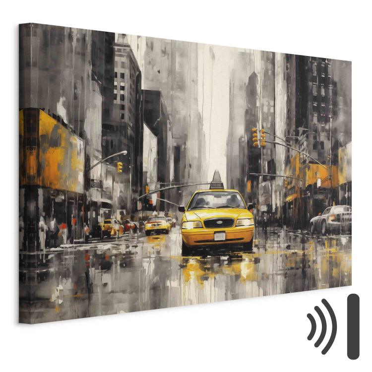Canvas Art Print New York - Iconic Yellow Cabs Amid the Bustle of the Big City 151917 additionalImage 8