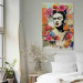 Large canvas print Portrait of the Painter - Frida Kahlo on a Pastel Floral Background [Large Format] 152217 additionalThumb 6