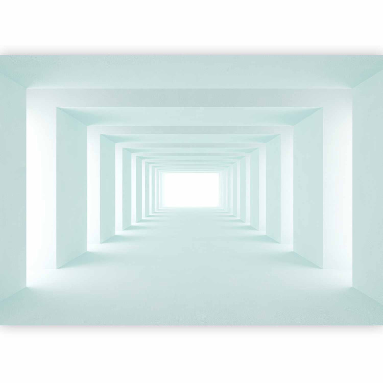 Photo Wallpaper Serenity - futuristic 3D corridor in shades of blue 94217 additionalImage 1