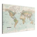 Canvas Art Print World Map: Beautiful World 98017 additionalThumb 2
