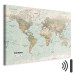 Canvas Art Print World Map: Beautiful World 98017 additionalThumb 8