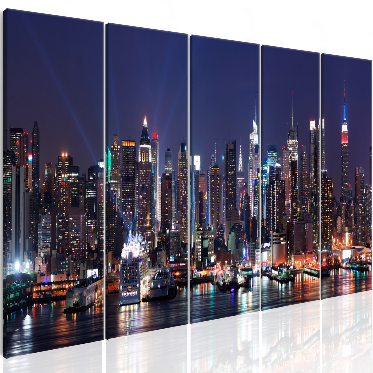 Canvas Art Print New York: Live by Night 98217 additionalImage 2