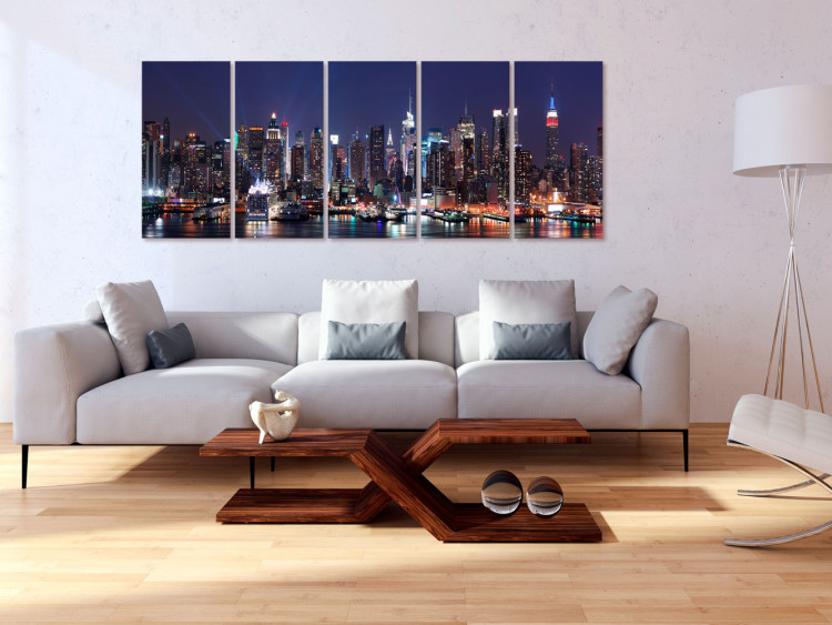 Canvas Art Print New York: Live by Night 98217 additionalImage 3