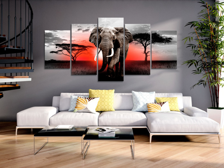 Canvas Print Lonely Elephant 98617 additionalImage 3