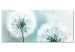 Canvas Fluffy Dandelions (1-part) Wide - White Flowers on a Light Background 107227