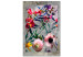 Canvas Colorful Flora (1-part) - Flowers in Retro Natural Space 115327