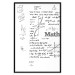 Poster Mathematics - black and white mathematical equations and geometric figures 116327 additionalThumb 24