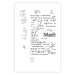 Poster Mathematics - black and white mathematical equations and geometric figures 116327 additionalThumb 25