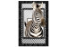 Canvas Print Zebra in Stripes (1-part) - Animal in Black and White Pattern 116427
