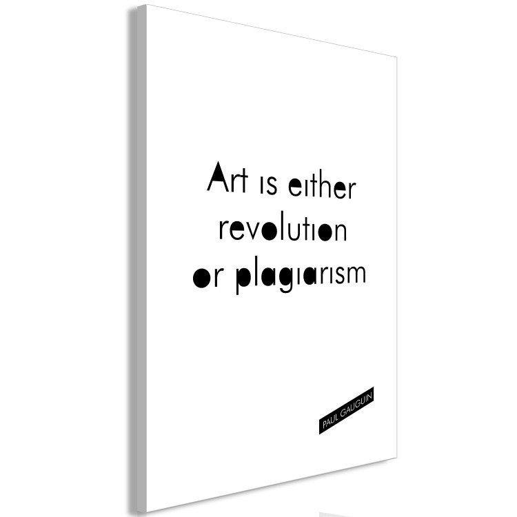 Canvas Paul Gauguin quote - Art is either revolution or plagiarism 117427 additionalImage 2