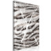 Canvas Print Tiger hair - animal texture detail in gray and white shades 117527 additionalThumb 2
