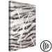 Canvas Print Tiger hair - animal texture detail in gray and white shades 117527 additionalThumb 6