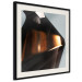 Wall Poster Sphinx's Dream - brown vase with an abstract shape and golden glow 122627 additionalThumb 3