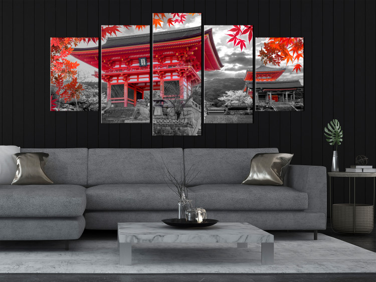 Canvas Print Kyoto, Japan (5 Parts) Wide 123427 additionalImage 3