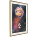 Wall Poster Cosmic Swing - abstraction of swinging astronaut on Earth 123527 additionalThumb 2